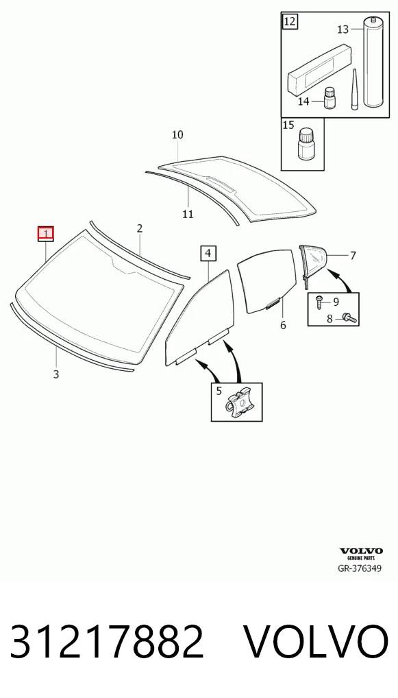 ST407557 Nordglass Автомобільне скло