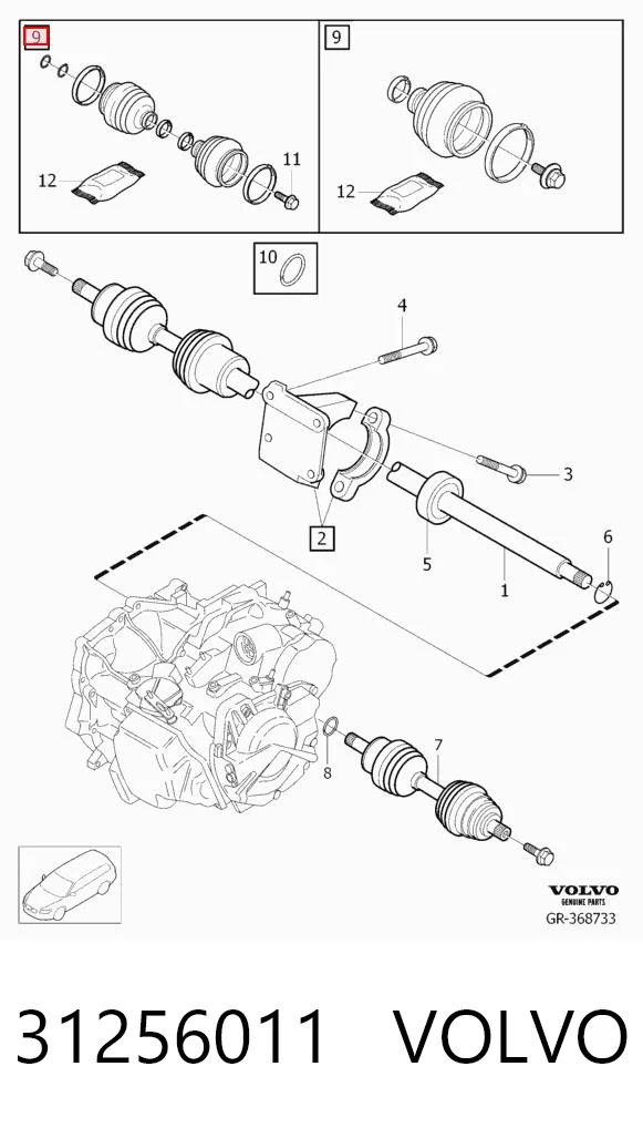 Пильник шарніра кутових швидкостей внутрішній передній лівий Pro-parts 47436011 ціна, від 14.14 USD