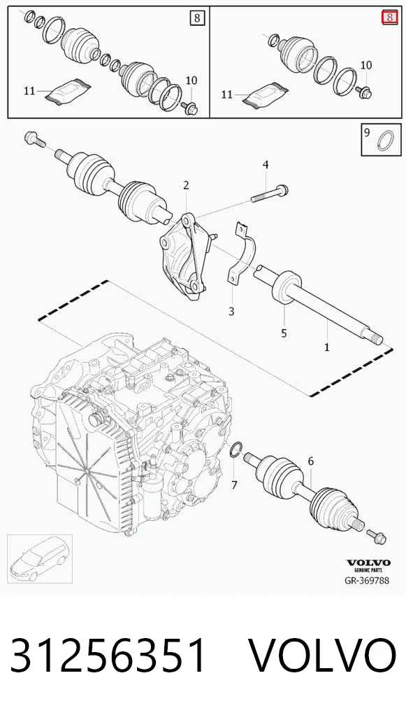 Пильник ШРКШа внутрішній лівий 47436011 Pro-parts
