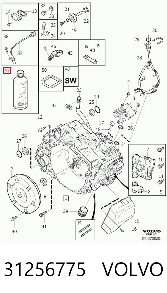 31256775 Volvo Масло для роздавальної коробки