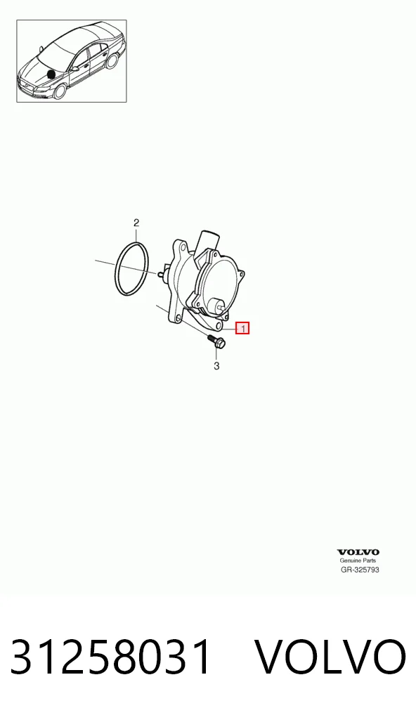 31258031 Volvo Насос вакуумний