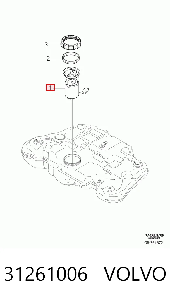31261006 Volvo Електробензонасос