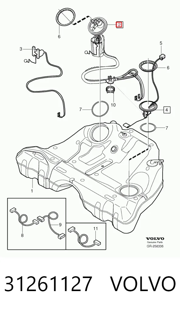31261127 Volvo Електробензонасос