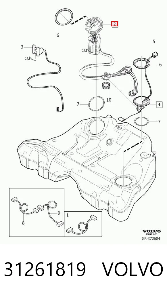 31261819 Volvo Електробензонасос