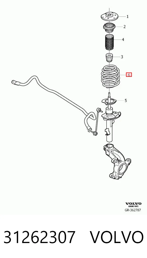 Пружина передня Polcar ST415844 ціна, від 35.22 USD