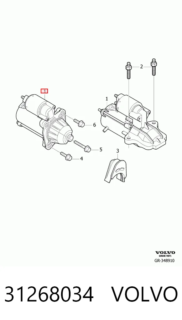 31268034 Volvo Стартер двигуна