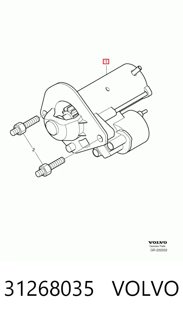 31268035 Volvo Стартер двигуна