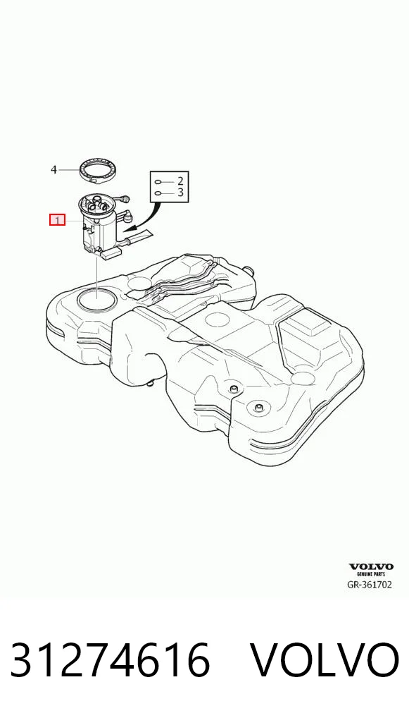 31274616 Volvo Електробензонасос