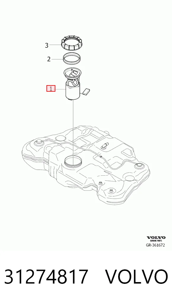31274817 Volvo Електробензонасос