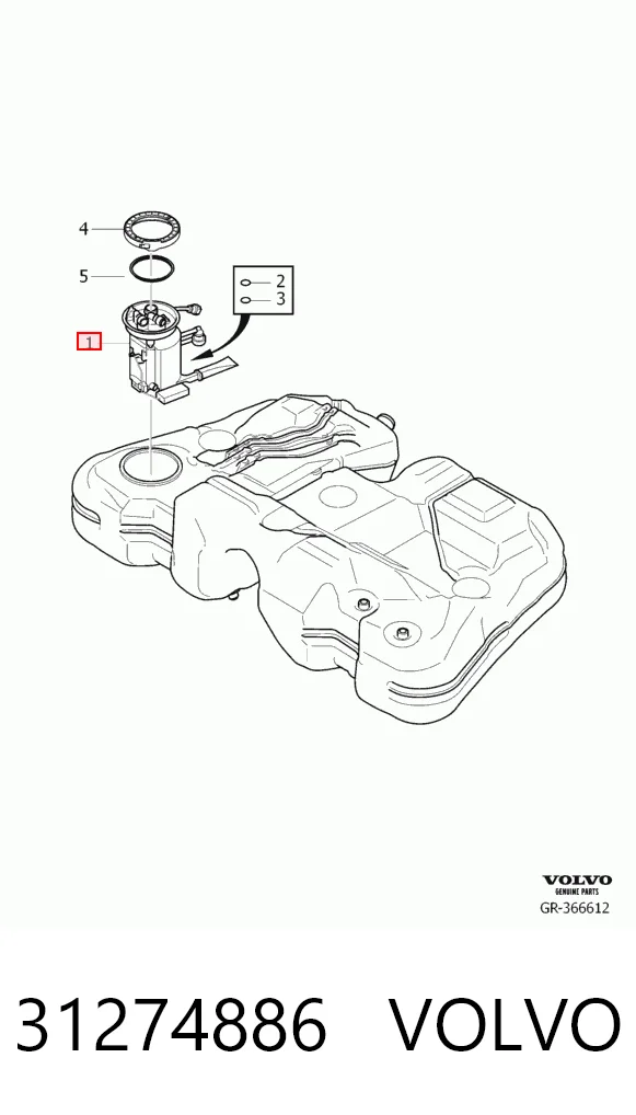 31274886 Volvo Електробензонасос