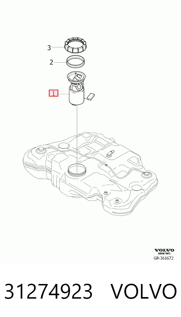 31274923 Volvo Електробензонасос