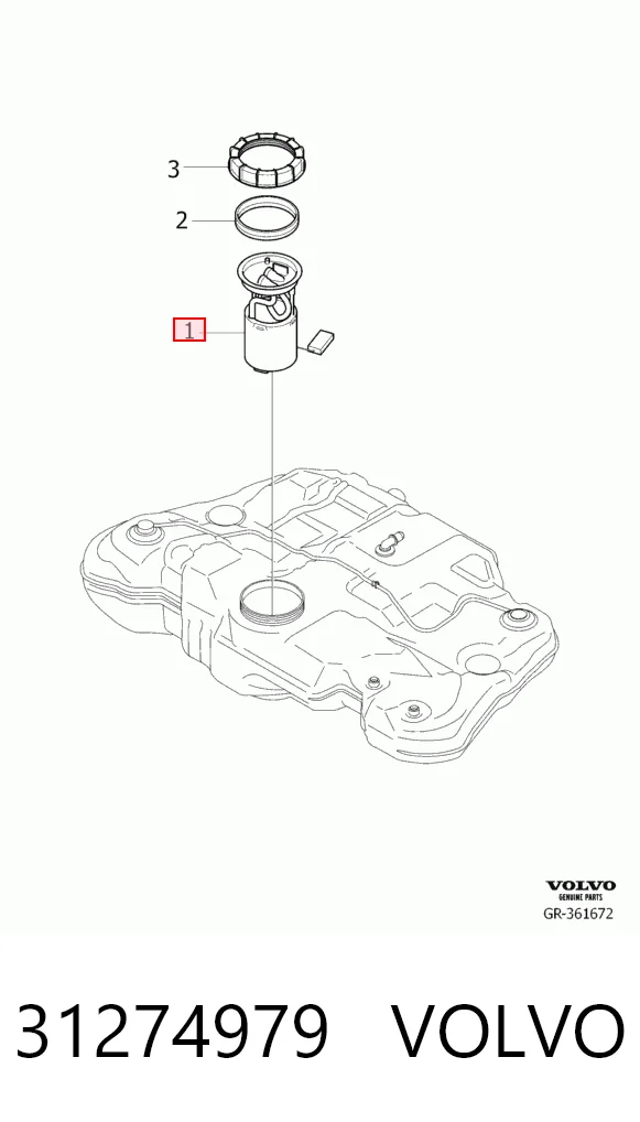 31274979 Volvo Електробензонасос