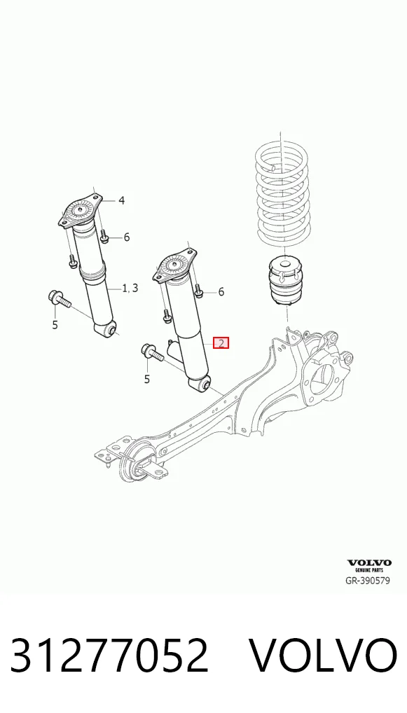 31277052 Volvo Амортизатори задні