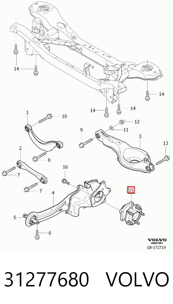 31277680 Volvo Підшипник ступиці задньої