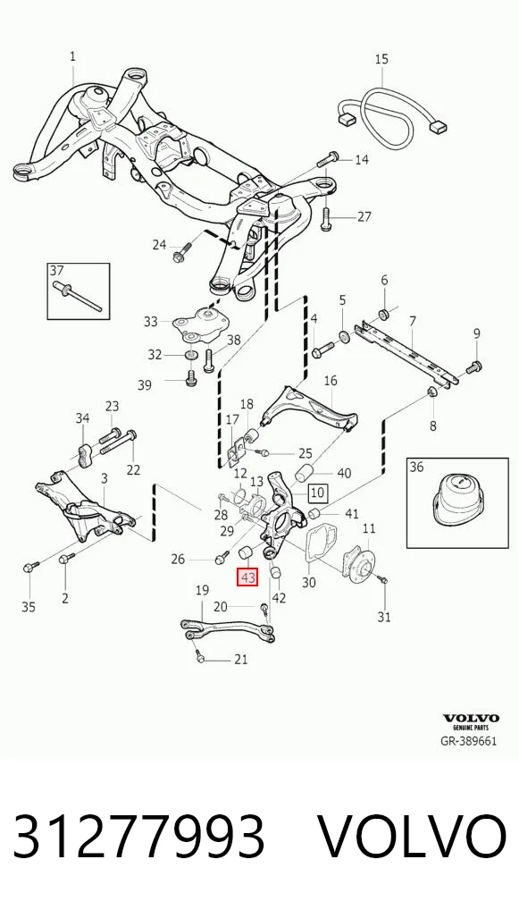 Сайлентблок цапфи задньої Q-fix Q0050759 ціна, від 12.57 USD