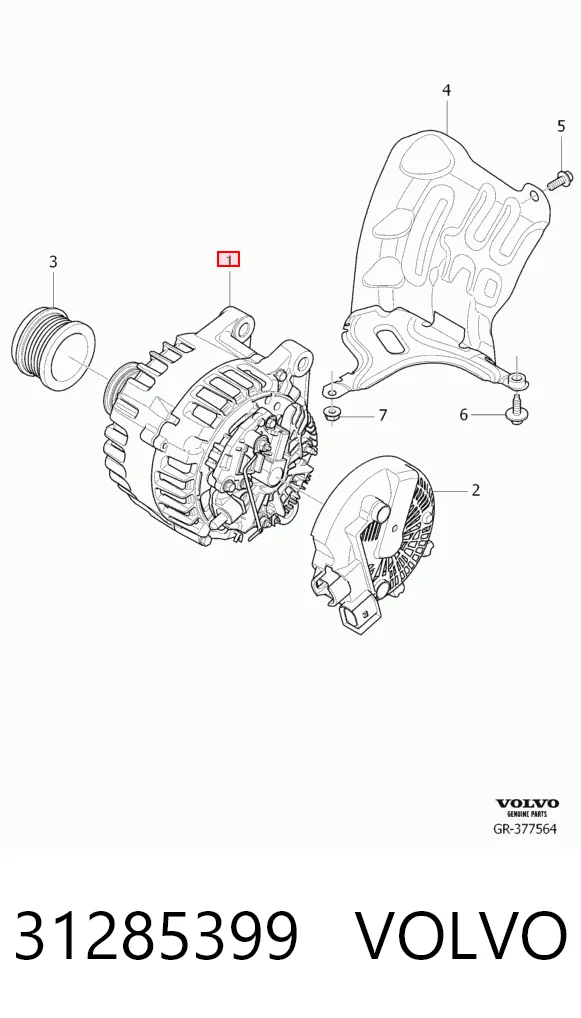 31285399 Volvo Авто генератор