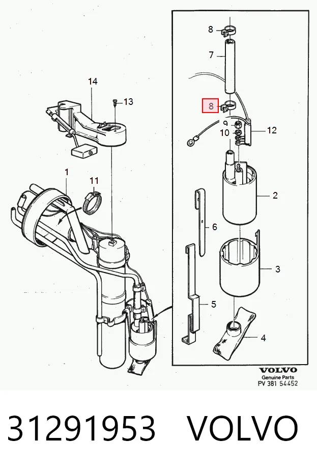 31291953 Volvo Компресор холодоагенту