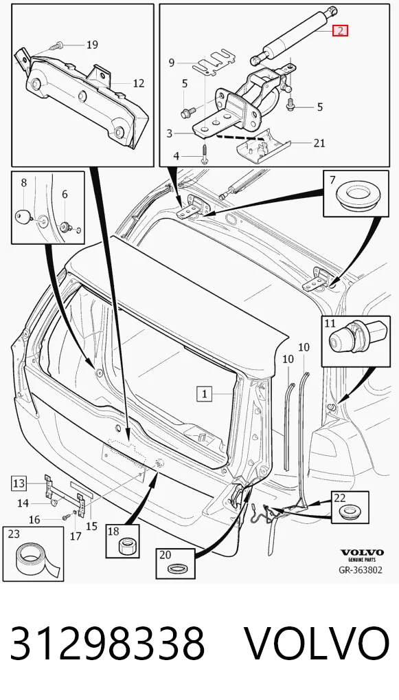 Купити GS1041 Magneti Marelli Амортизатор двері багажника