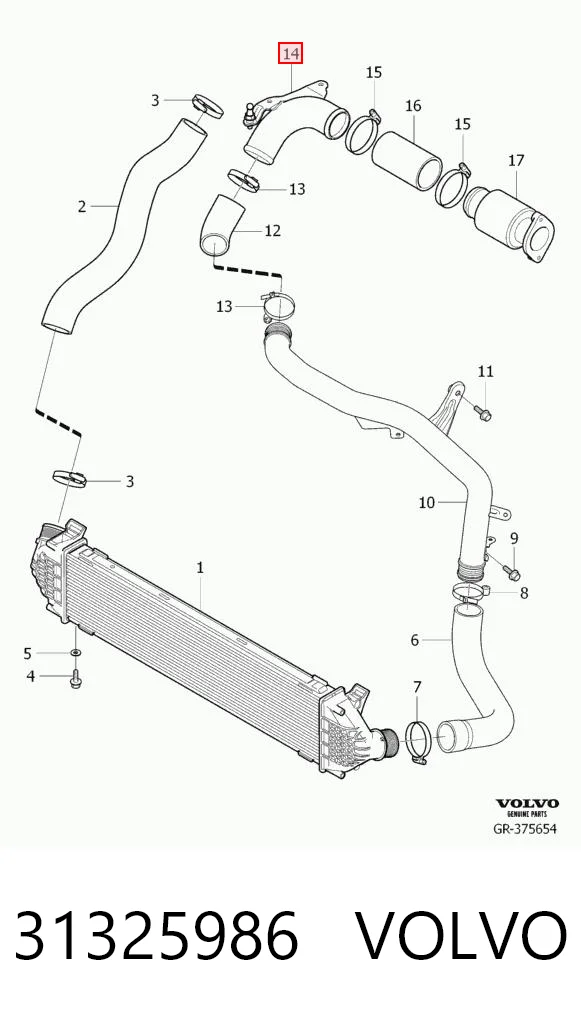 Шланг/патрубок интеркуллера Rapro 16383 ціна, від 12.97 USD