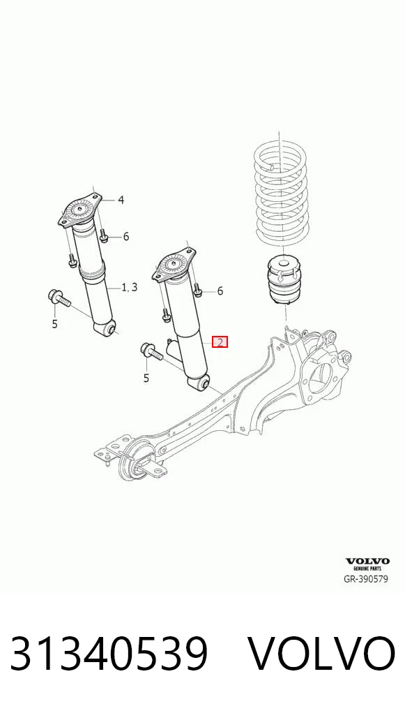 31340539 Volvo Амортизатори задні