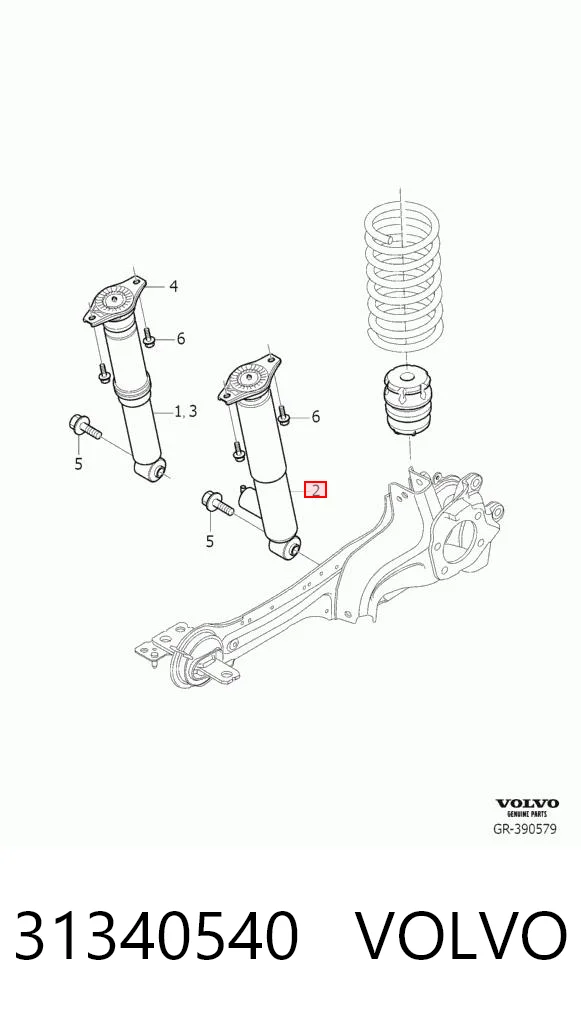 31340540 Volvo Амортизатори задні