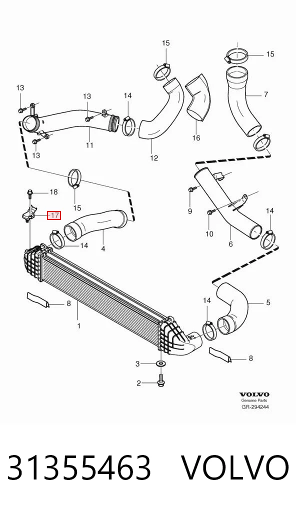 31355463 Volvo Датчик наддува