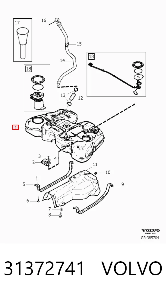 Купити Паливний бак Volvo S80 II AS, AR