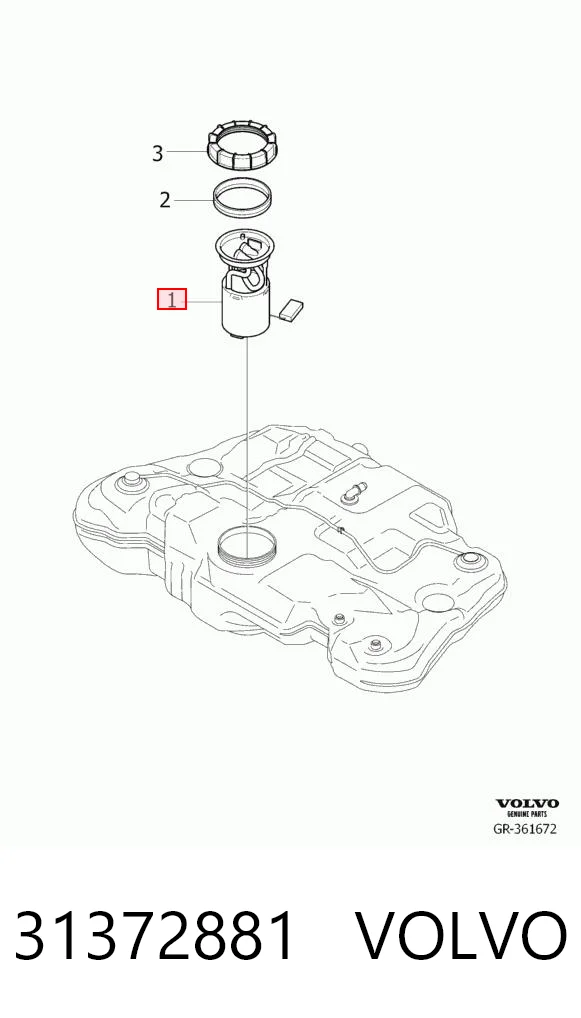 31372881 Volvo Електробензонасос