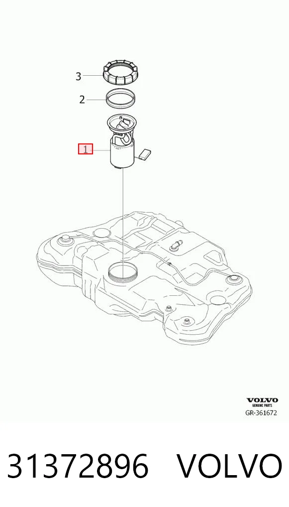 31372896 Volvo Електробензонасос