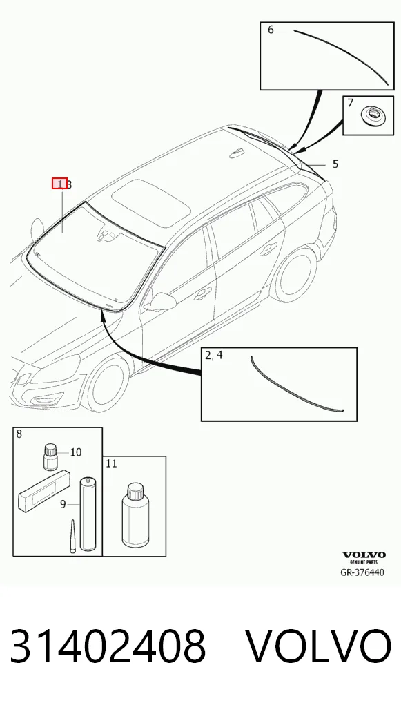 Автоскло AGC ST406392 ціна, від 344.90 USD