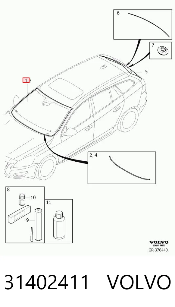 Автоскло Sekurit ST504631 ціна, від 218.90 USD