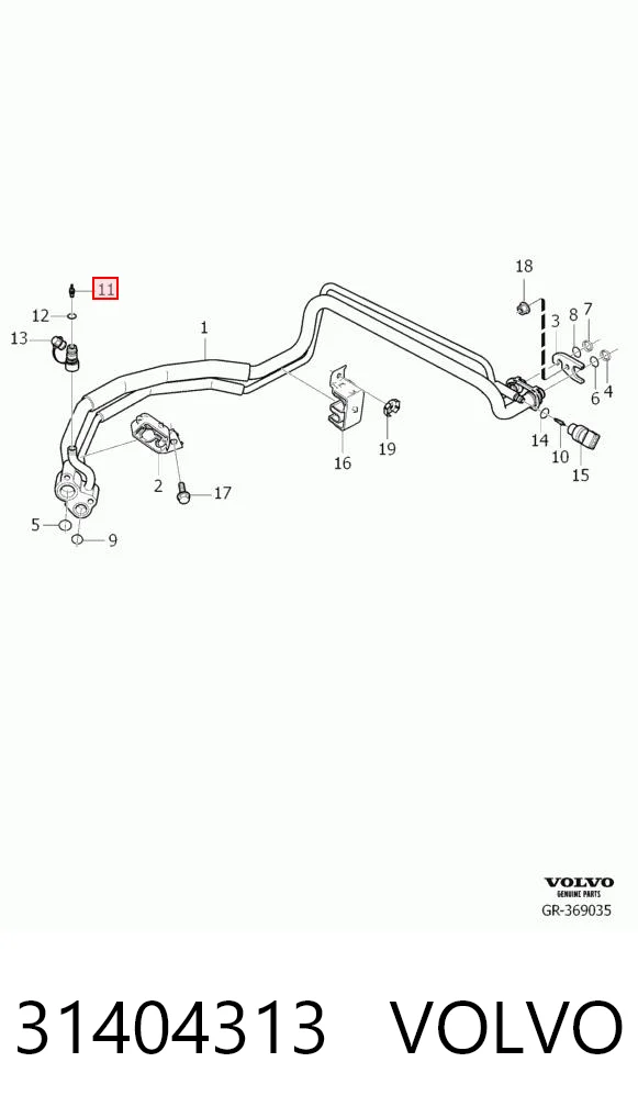 31404313 Volvo Клапан компресора кондиціонера