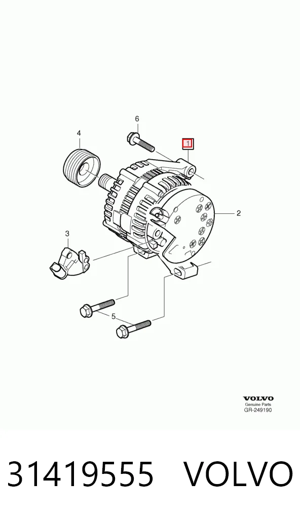 31419555 Volvo Авто генератор