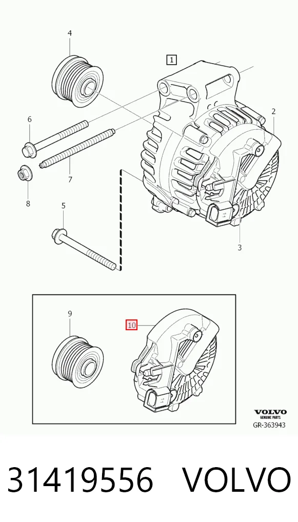 31419556 Volvo Авто генератор