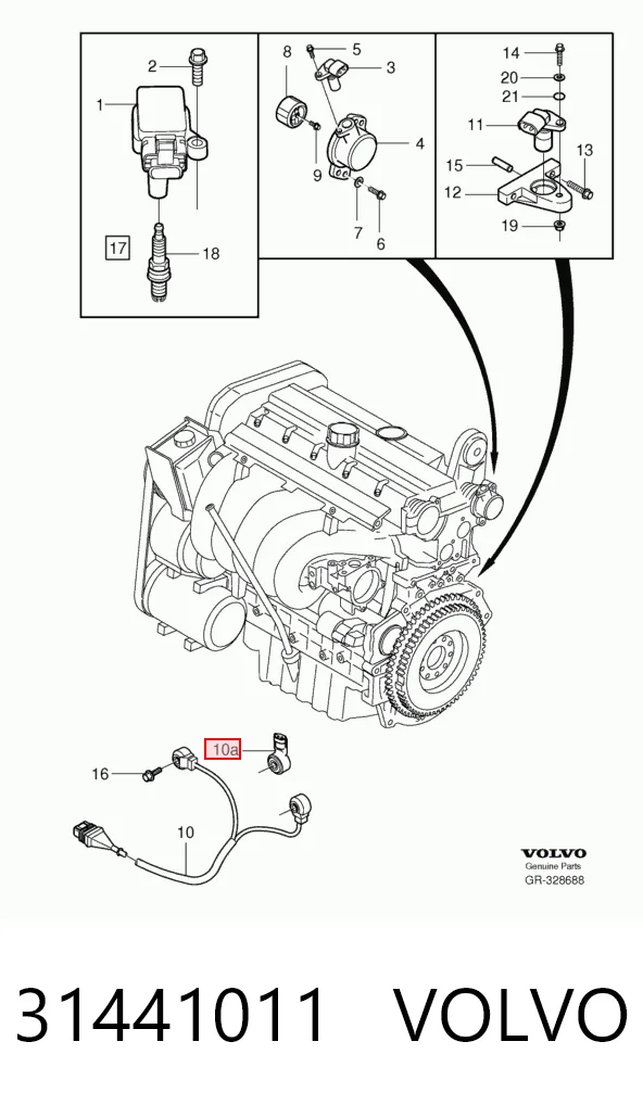 31441011 Volvo Датчик детонації
