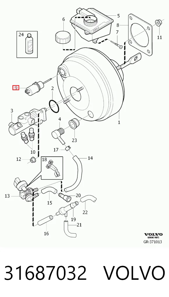 Купити 7701206919 Renault (RVI) Клапан гальмівної системи