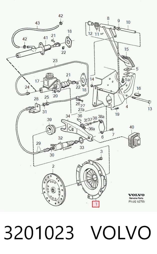 Купити Корзина зчеплення Volvo 940  944