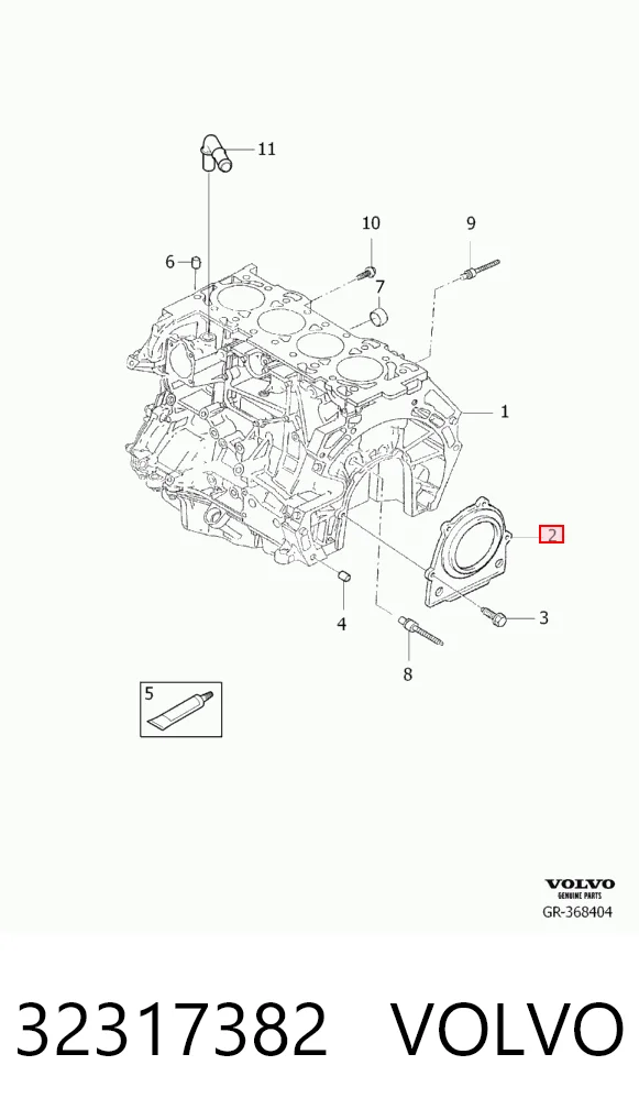Купити Сальник колінвала задній Ford Transit VI V347/8
