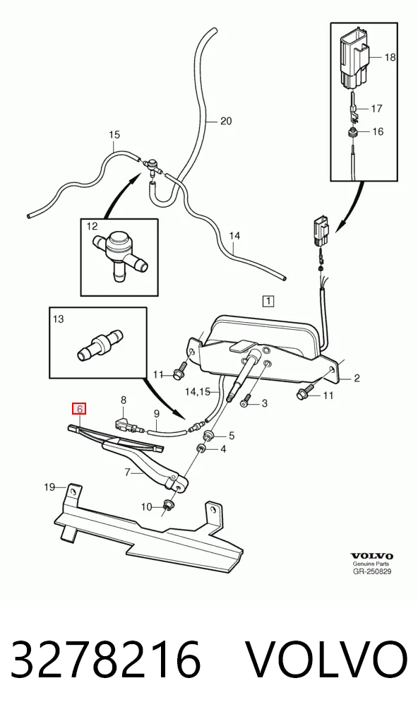 Щітка-двірник скла фари 81990021 Pro-parts