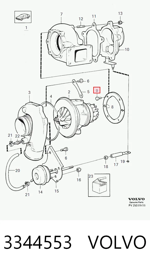 Купити 11097411 Peugeot/Citroen Болт гбц