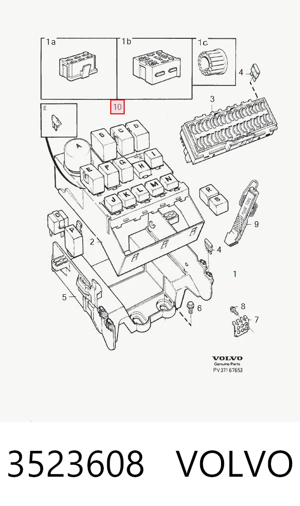 3523608 Volvo Реле електробензонасосу