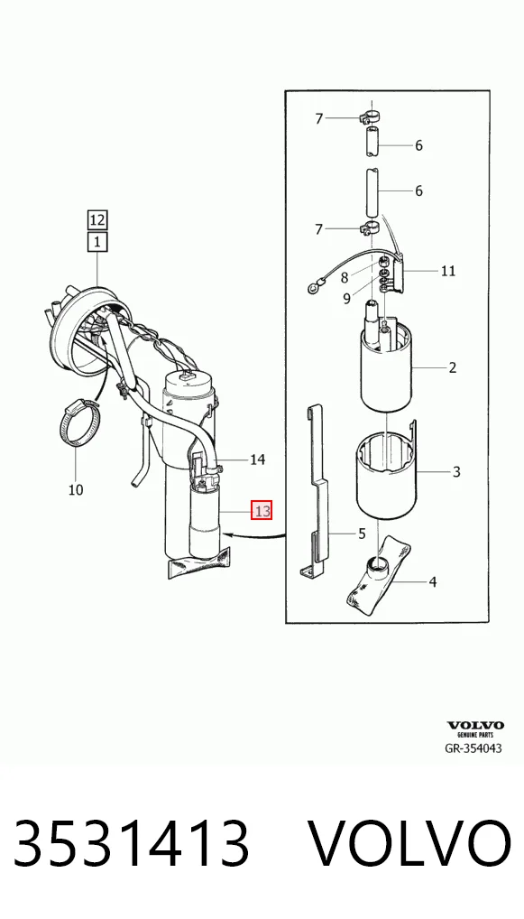 Паливний насос електричний, занурювальний Polcar MAM00042 ціна, від 27.13 USD