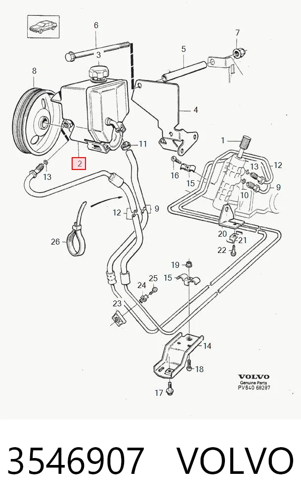 3546907 Volvo Насос гідропідсилювача