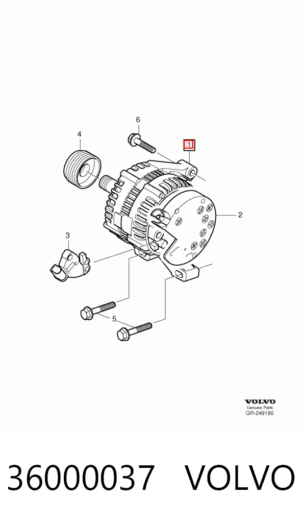 36000037 Volvo Авто генератор