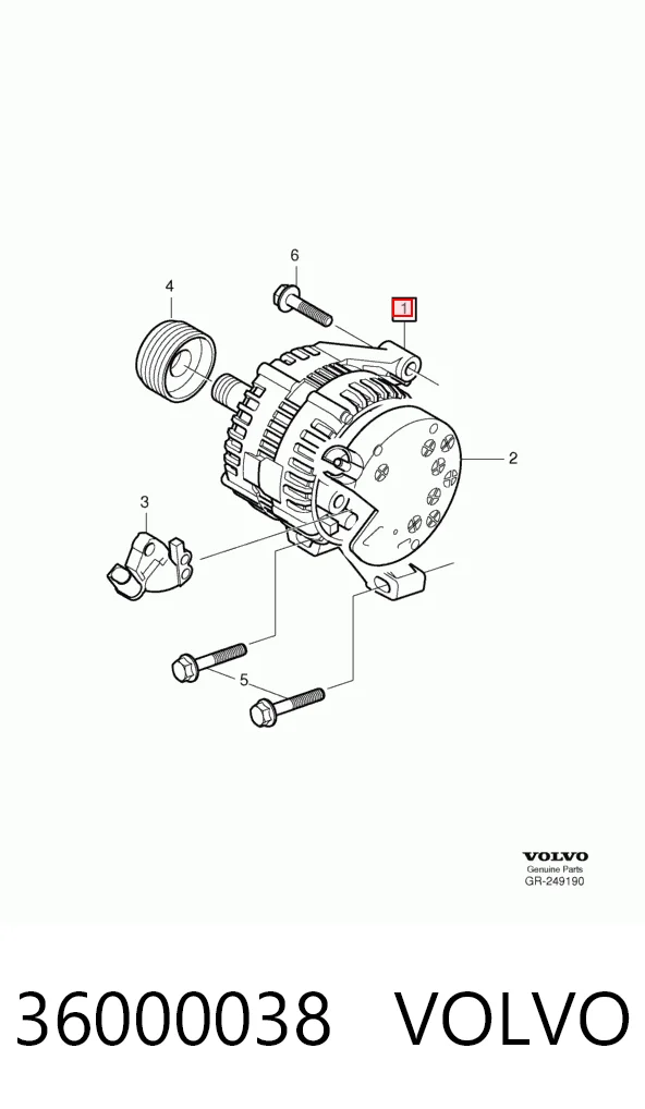 36000038 Volvo Авто генератор
