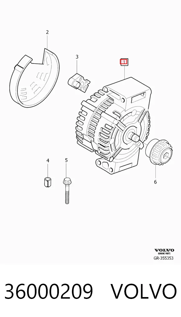 36000209 Volvo Авто генератор