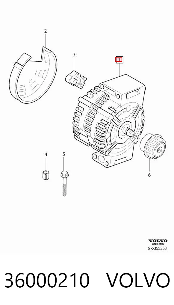 36000210 Volvo Авто генератор