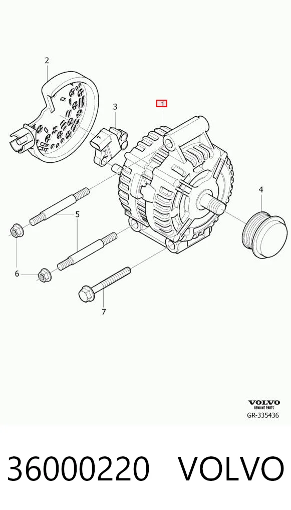 36000220 Volvo Авто генератор