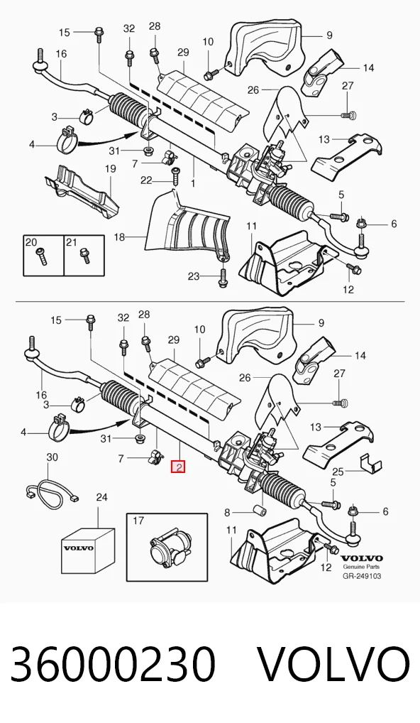 7853501216 ZF Parts Рейковий рульовий механізм