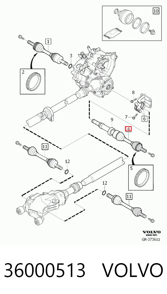 Піввісь передня, права Posterparts BB3392 ціна, від 175.29 USD